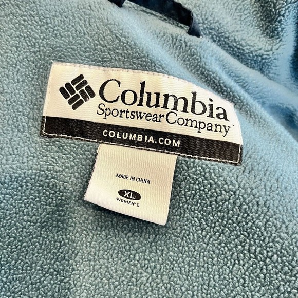 Columbia Womens Fleece Jacket Full Zip Long Sleeve Zip Pockets Blue Size XL - Picture 5 of 7